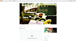 Desktop Screenshot of elephantballoon.blogspot.com