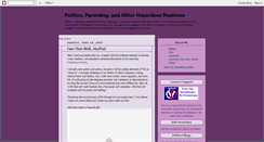 Desktop Screenshot of hazardouspastimes.blogspot.com