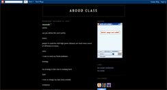 Desktop Screenshot of aboodclass.blogspot.com