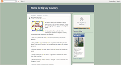 Desktop Screenshot of homeisbigskycountry.blogspot.com