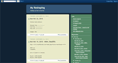Desktop Screenshot of myreshaping.blogspot.com