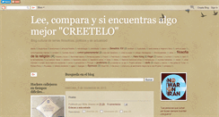 Desktop Screenshot of leecomparaycreetelo.blogspot.com