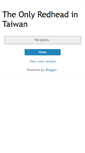 Mobile Screenshot of onlyredheadintaiwan.blogspot.com