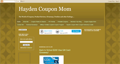 Desktop Screenshot of haydencouponmom.blogspot.com