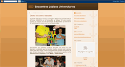 Desktop Screenshot of encuentrosludicos.blogspot.com