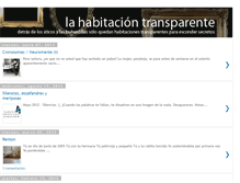 Tablet Screenshot of la-habitaciontransparente.blogspot.com