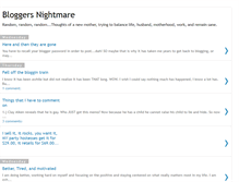 Tablet Screenshot of bloggersnightmare.blogspot.com