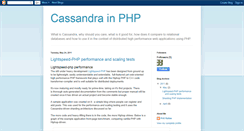 Desktop Screenshot of cassandra-php.blogspot.com