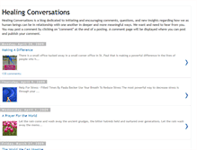 Tablet Screenshot of healingconversations.blogspot.com