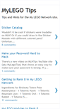 Mobile Screenshot of mylegotips.blogspot.com