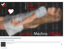 Tablet Screenshot of leticiamedinaoficial.blogspot.com