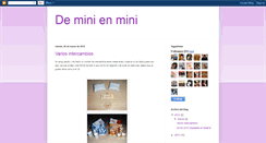 Desktop Screenshot of deminienmini.blogspot.com