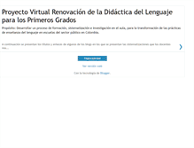 Tablet Screenshot of indiceblogsproyectolenguaje.blogspot.com