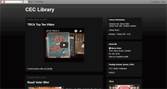 Desktop Screenshot of ceclibrary.blogspot.com