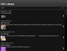 Tablet Screenshot of ceclibrary.blogspot.com