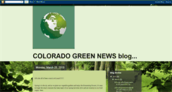 Desktop Screenshot of coloradogreennews.blogspot.com