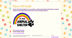 Desktop Screenshot of pawsofgold.blogspot.com