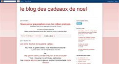Desktop Screenshot of blog-cadeau-noel.blogspot.com