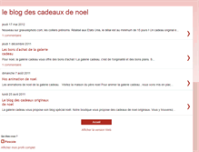Tablet Screenshot of blog-cadeau-noel.blogspot.com