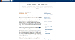 Desktop Screenshot of handtaschebillig.blogspot.com