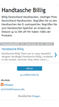 Mobile Screenshot of handtaschebillig.blogspot.com