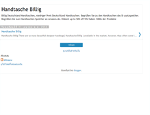 Tablet Screenshot of handtaschebillig.blogspot.com