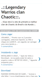 Mobile Screenshot of chaoticbr-legendarywarrios.blogspot.com