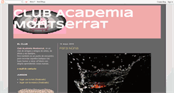 Desktop Screenshot of clubacademiamontserrat.blogspot.com