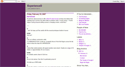 Desktop Screenshot of experience-d.blogspot.com
