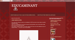 Desktop Screenshot of educaminando.blogspot.com