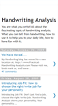 Mobile Screenshot of handwritinganalysis-1.blogspot.com