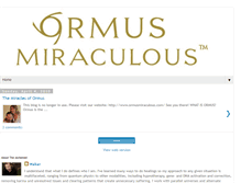 Tablet Screenshot of miraculousormus.blogspot.com