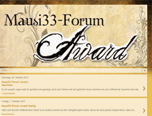 Tablet Screenshot of mausi33-forum-award.blogspot.com