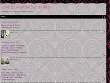 Tablet Screenshot of loveandlaughterevents.blogspot.com