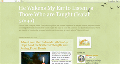 Desktop Screenshot of listeningasthosewhoaretaught.blogspot.com