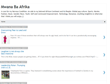Tablet Screenshot of mwanabaafrika.blogspot.com