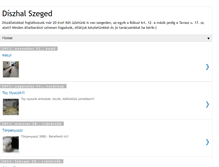 Tablet Screenshot of diszhalszeged.blogspot.com
