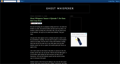 Desktop Screenshot of ghostwhispereroncbs.blogspot.com