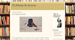 Desktop Screenshot of eldilemadekrause.blogspot.com