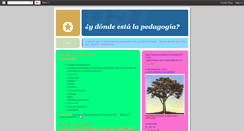 Desktop Screenshot of dondeestalapedagogia.blogspot.com