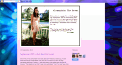 Desktop Screenshot of alexandriatheawesome.blogspot.com