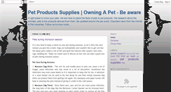 Desktop Screenshot of petproductssupplies.blogspot.com