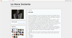Desktop Screenshot of lahoraincierta.blogspot.com
