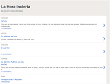 Tablet Screenshot of lahoraincierta.blogspot.com