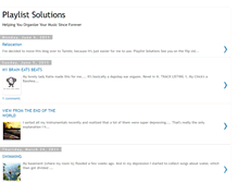 Tablet Screenshot of playlistsolutions.blogspot.com