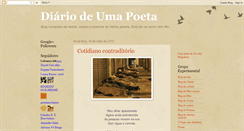 Desktop Screenshot of diariodeumapoeta.blogspot.com