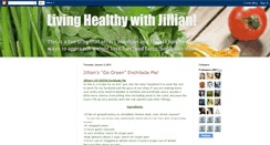 Desktop Screenshot of livinghealthywithjillian.blogspot.com