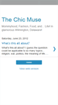 Mobile Screenshot of chicmuse.blogspot.com