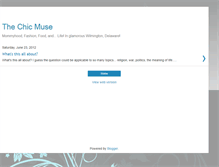 Tablet Screenshot of chicmuse.blogspot.com