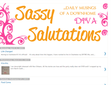 Tablet Screenshot of mysassysalutations.blogspot.com